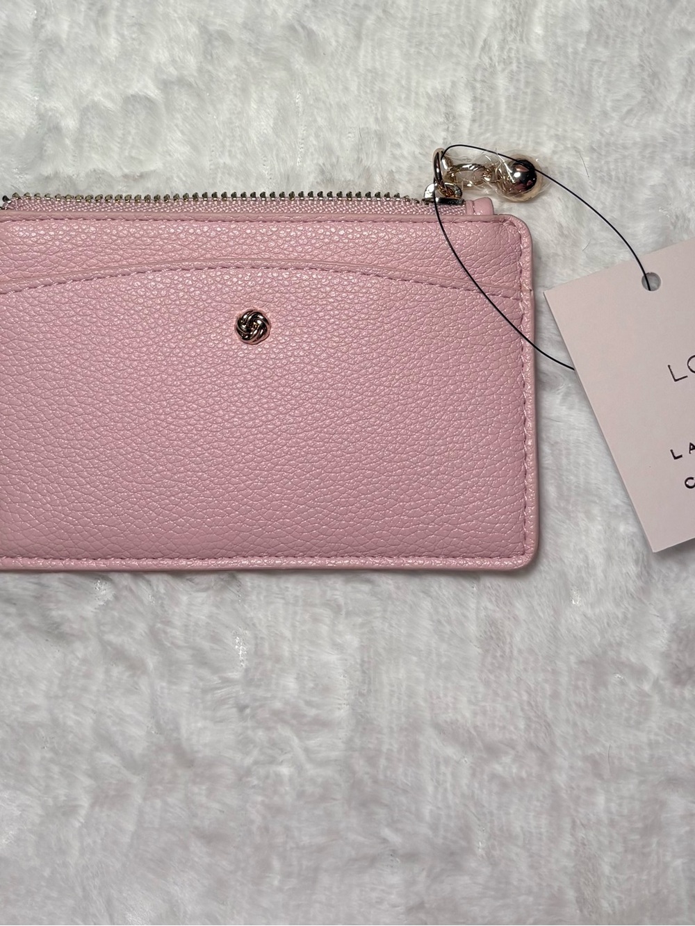 🩷 LC Lauren Conrad Pink Mini Crossbody Bag And Cardholder NWT - Picture 4 of 13